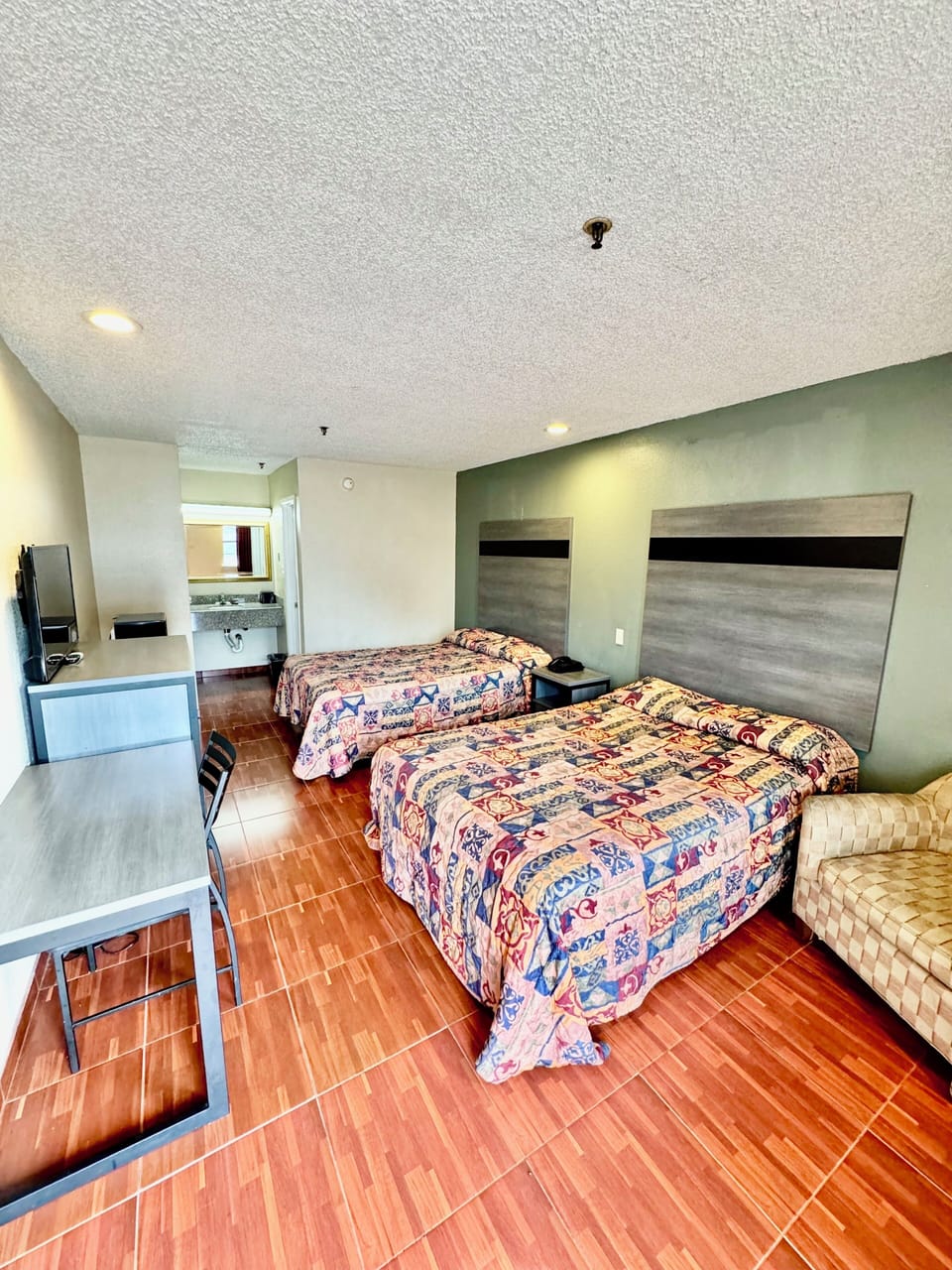 Standard Double Room, 2 Queen Beds, Non Smoking | WiFi (free), bed sheets