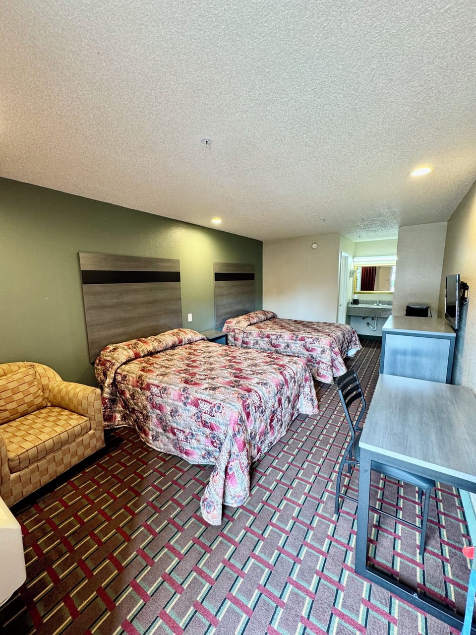 Standard Double Room, 2 Queen Beds, Non Smoking | WiFi (free), bed sheets
