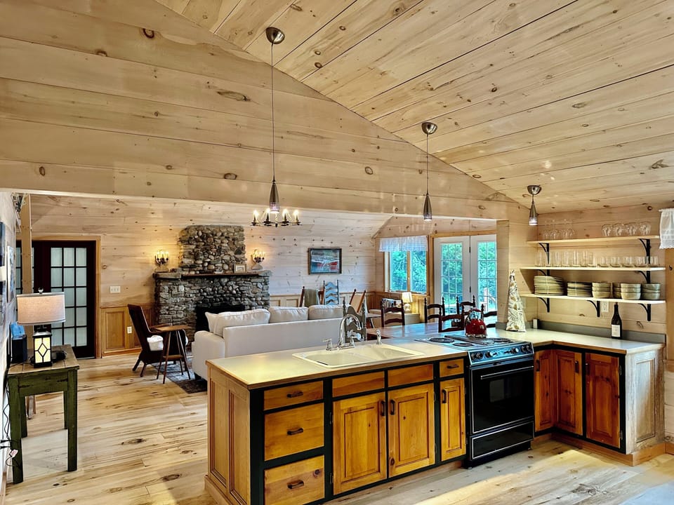 The kitchen is open to the great room and great for entertaining.