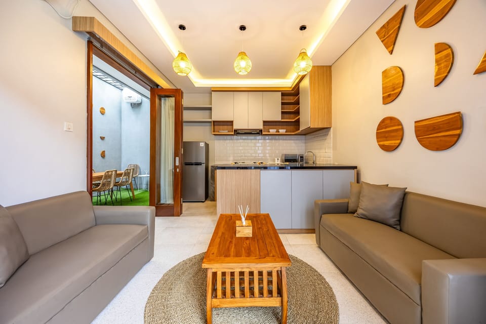 Villa, Pool View | Living area | 32-inch LCD TV with digital channels