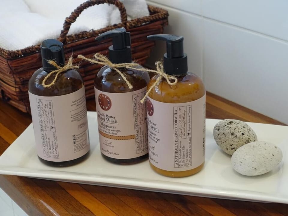 Comfort Suite, Garden View | Bathroom | Hair dryer, towels, soap, shampoo