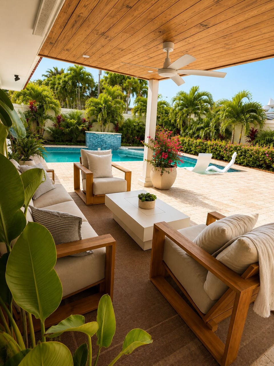 Back Porch with Fan, Perfect for Morning Coffee or night cap glass of wine