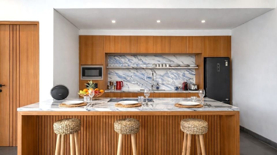 Luxury Villa, 4 Bedrooms, Private Pool | Private kitchen | Full-size fridge, microwave, stovetop, espresso maker
