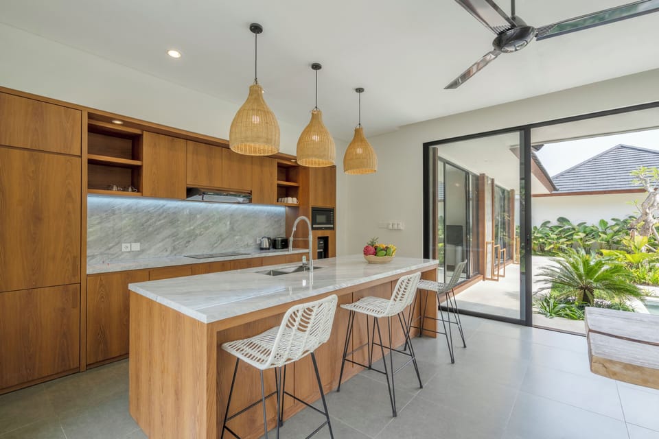 Panoramic Villa, 4 Bedrooms, Private Pool | Private kitchen | Full-size fridge, microwave, stovetop, espresso maker