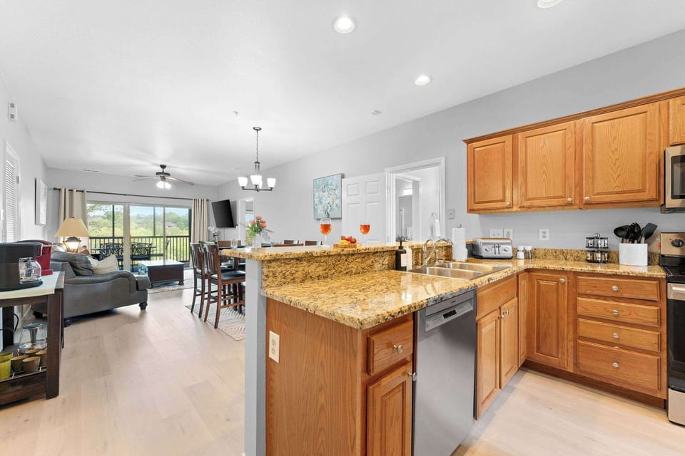 This condo has a large open feel with plenty of room!
