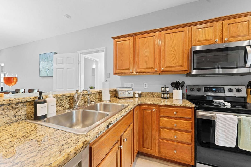 There are pots, pans, baking sheets, and anything else you might need to cook!