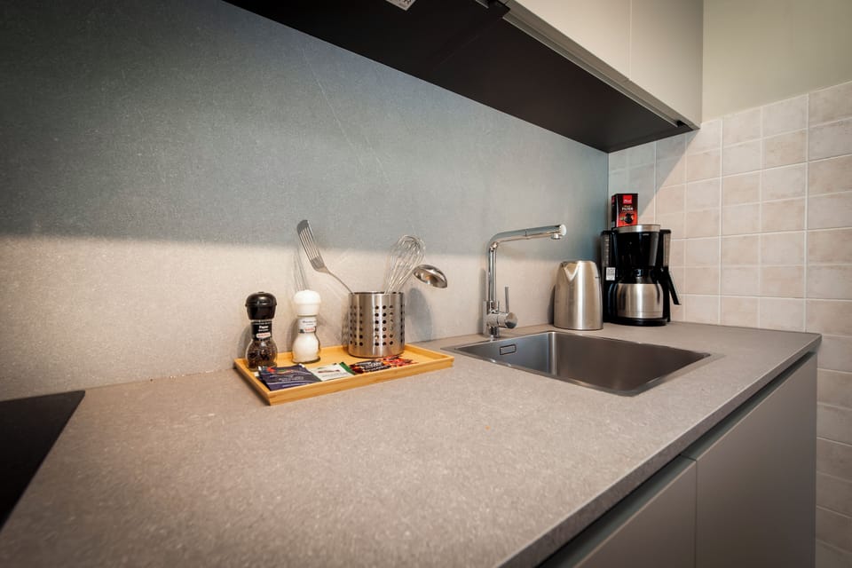 Family House | Private kitchen | Fridge, microwave, oven, stovetop