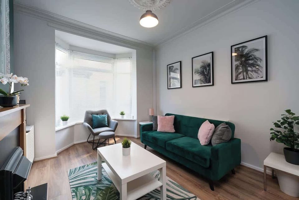 Spacious and well-lit living room