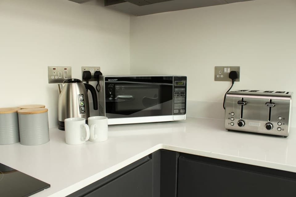Enjoy cooking your meals in our well-equipped kitchen.