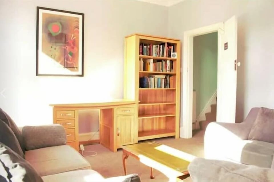 Spacious living room with ample seating area