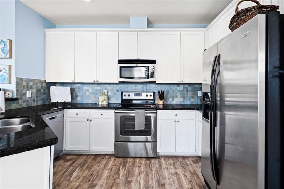 A spacious kitchen for meal preparation and cooking. 