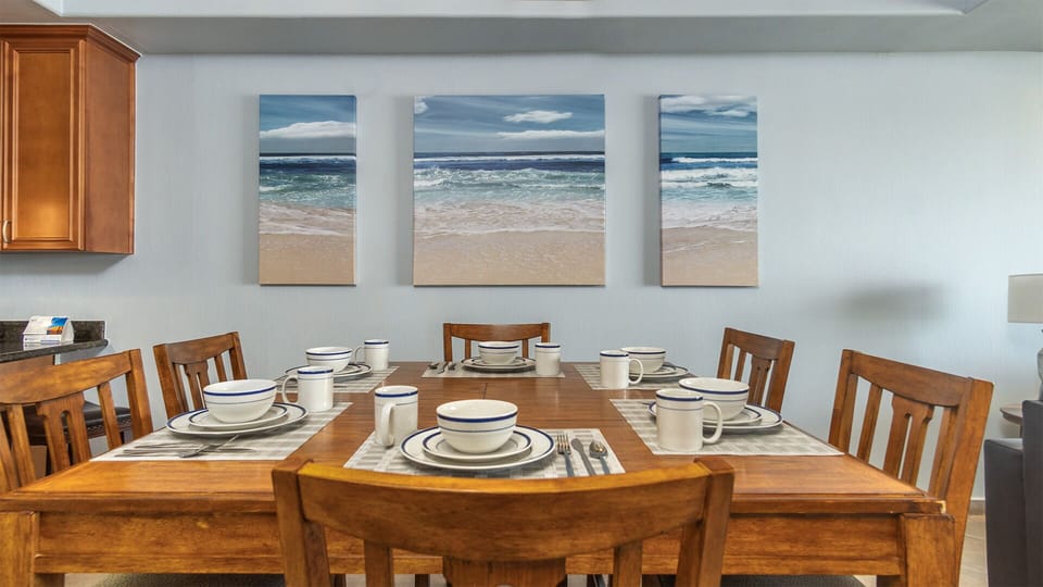 raised dining table seats six