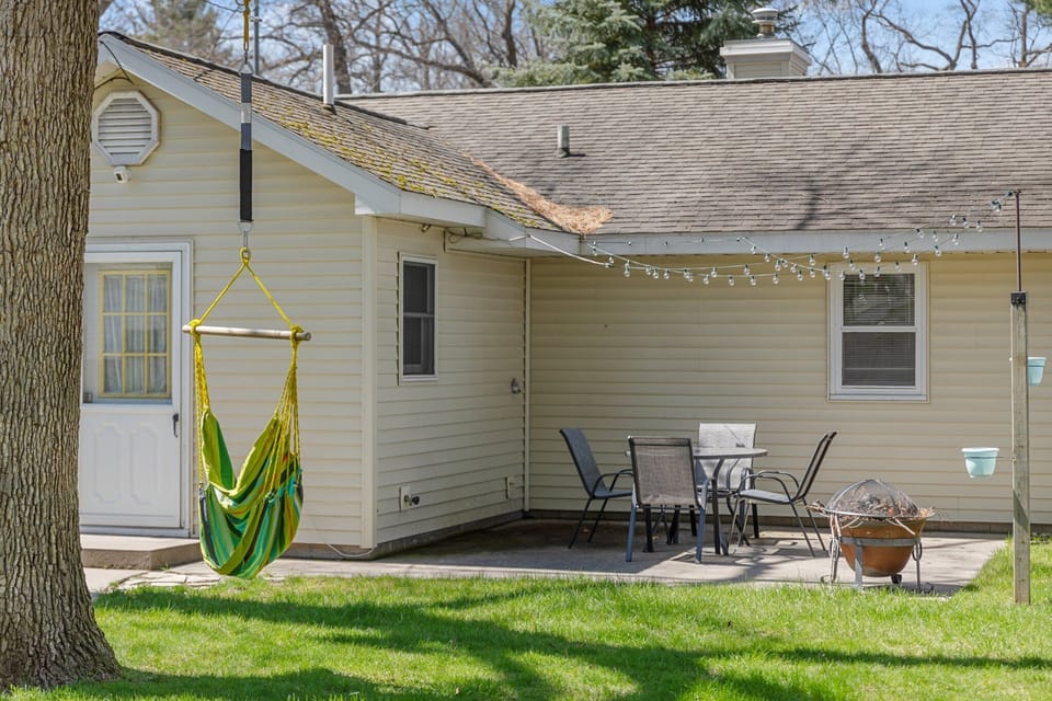 Our private backyard is a hidden gem. As night falls, string lights illuminate faces, fostering moments of peace and connection. This haven offers solace and joy, be it a quiet morning, lazy afternoon, or storytelling evening—embracing the true essence of home: comfort, rest, and happiness.