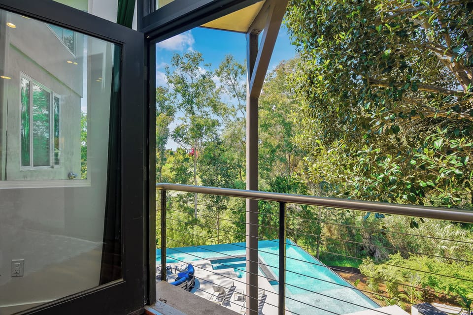 View from balcony in main bedroom