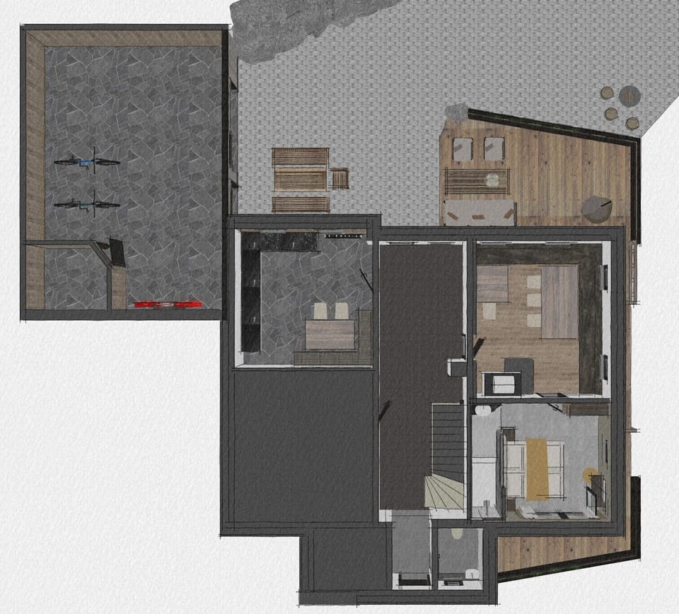 Family Chalet, 5 Bedrooms, Non Smoking, Mountain View | Floor plan