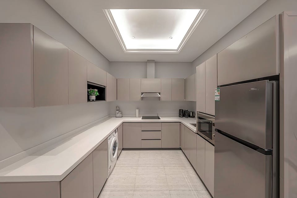 Apartment | Private kitchen | Espresso maker, fridge, microwave, oven