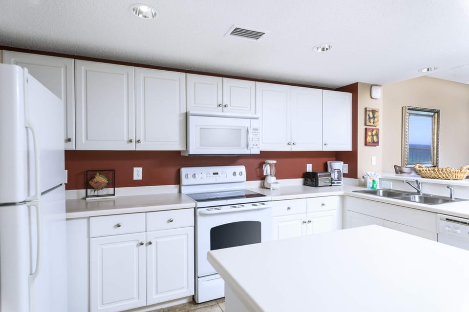 Fully stocked kitchen