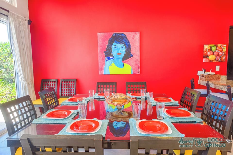 Funky dining area