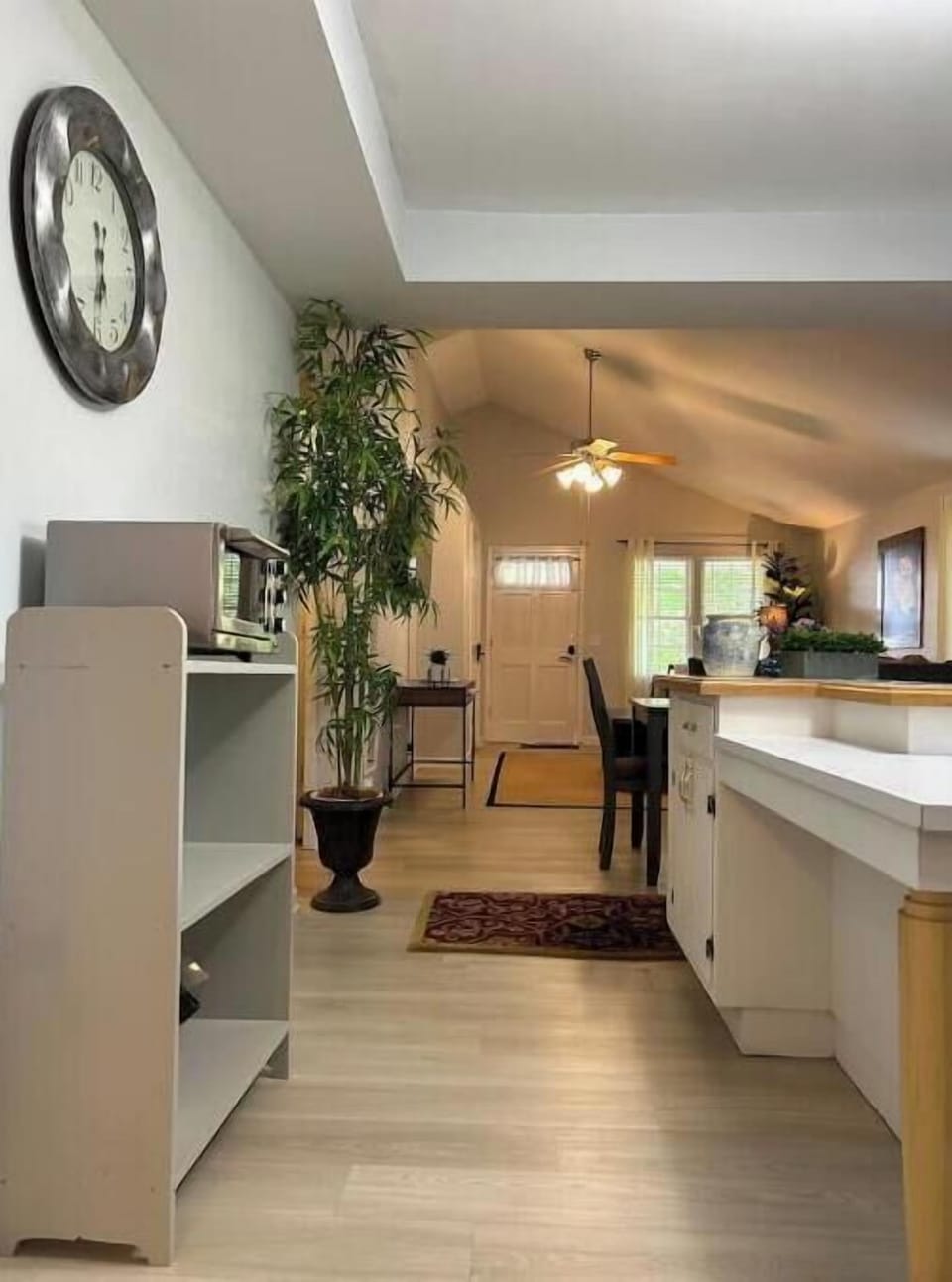 View from kitchen to front door