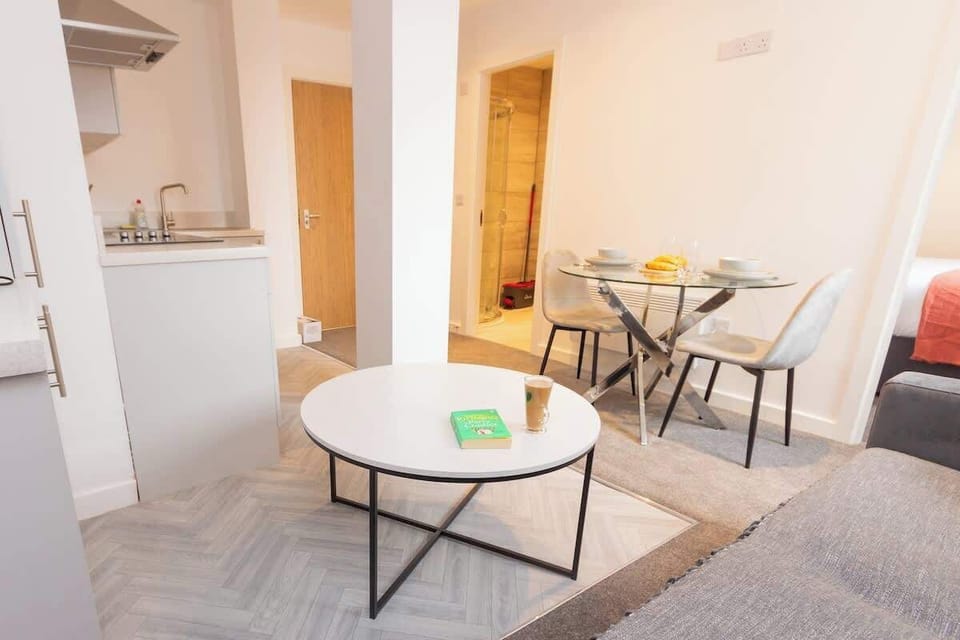 Furniture arrangement in the apartment-- kitchen and living/dining space