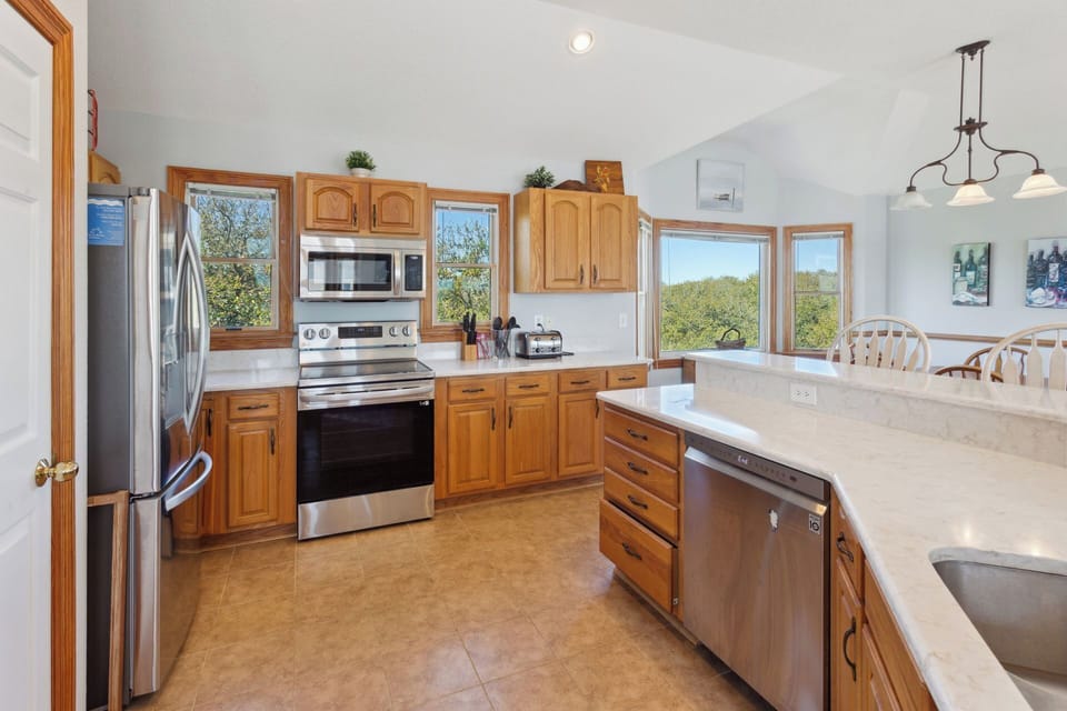 Whip up something delicious in the Kitchen with plenty of prep space.