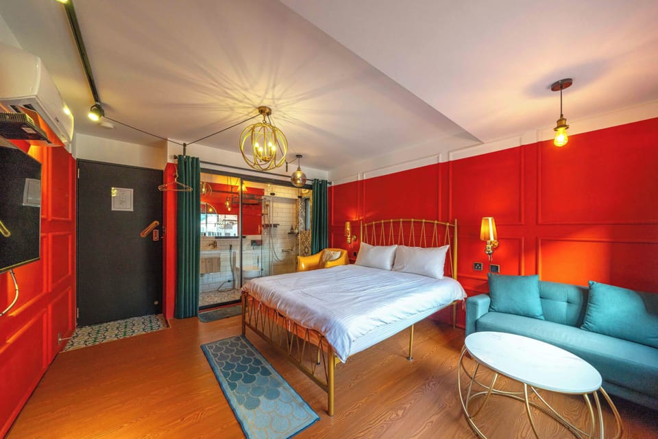 Romantic Double Room, City View | Individually decorated, desk, laptop workspace, free WiFi