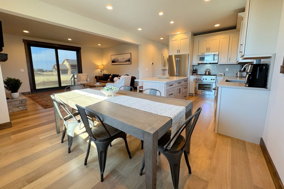 The home's open concept means you can cook, eat, or relax, and never feel left out.