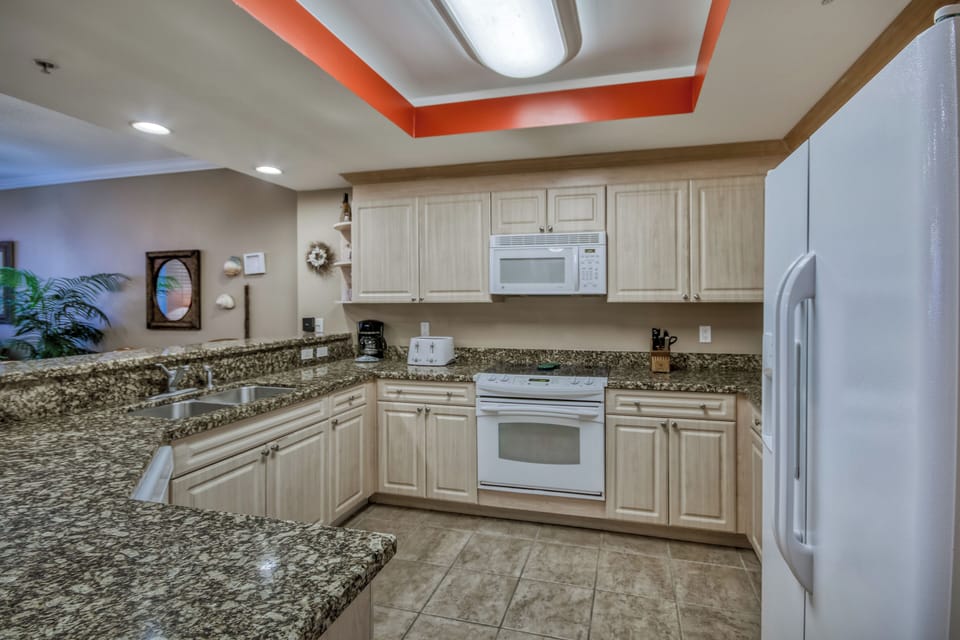 Fully stocked kitchen