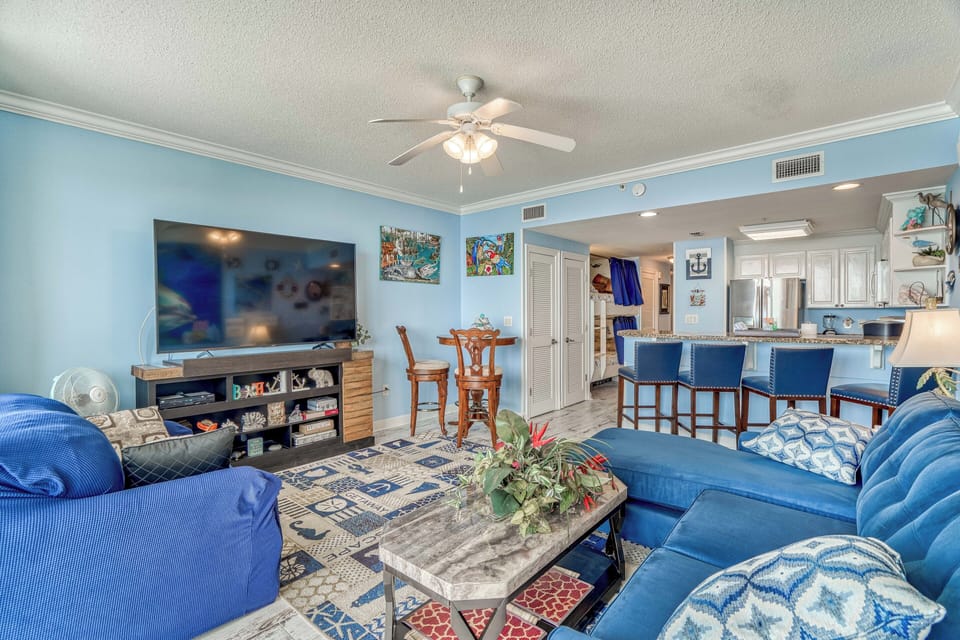 Gulf front living room