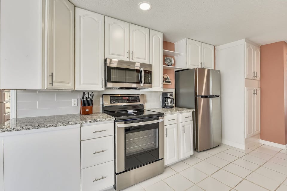 Fully stocked kitchen