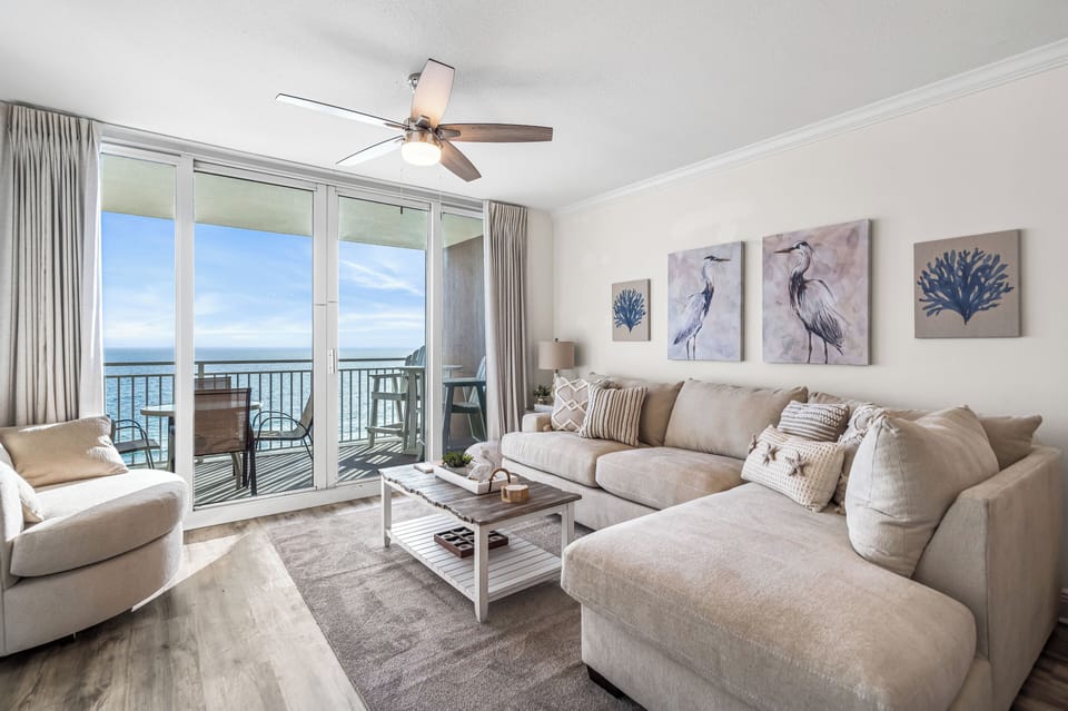 Gulf front living room