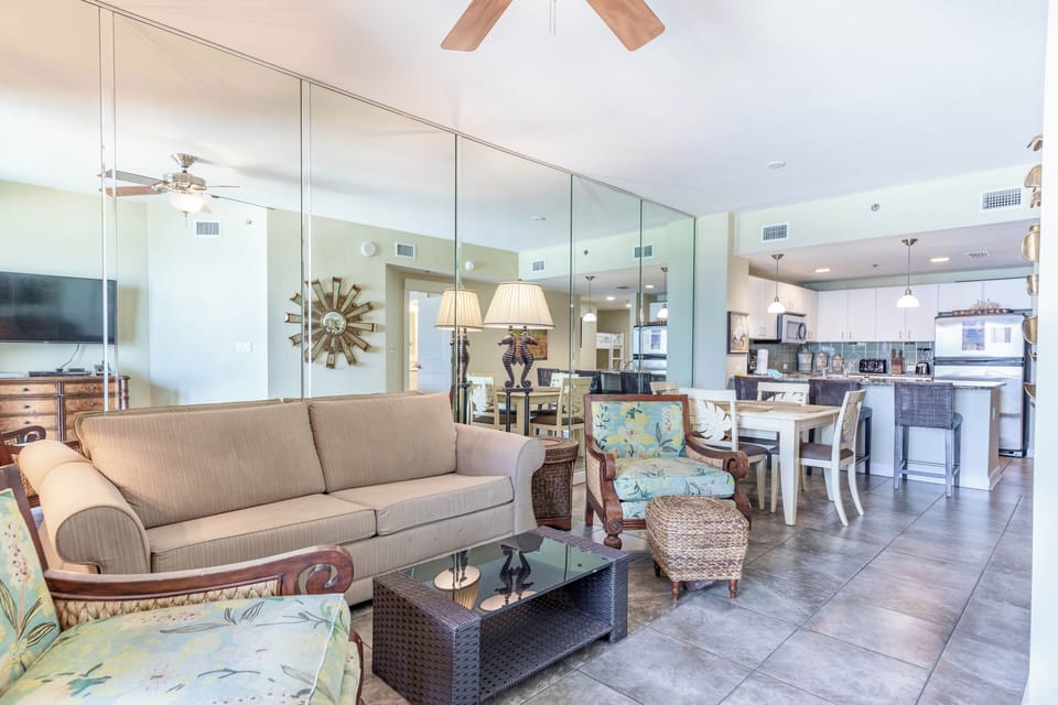 Gulf front living room