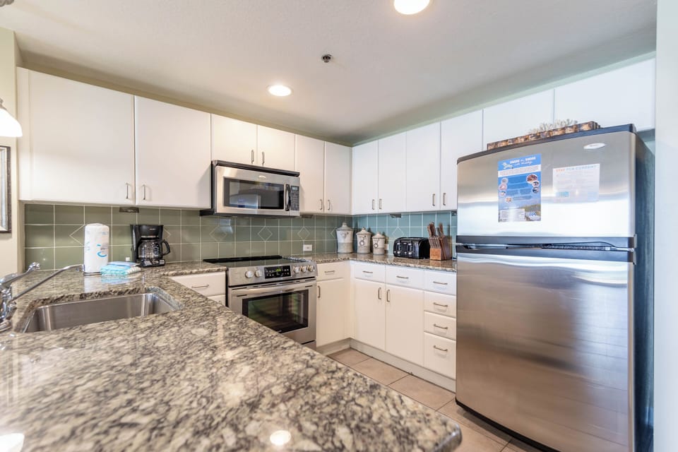 Fully stocked kitchen
