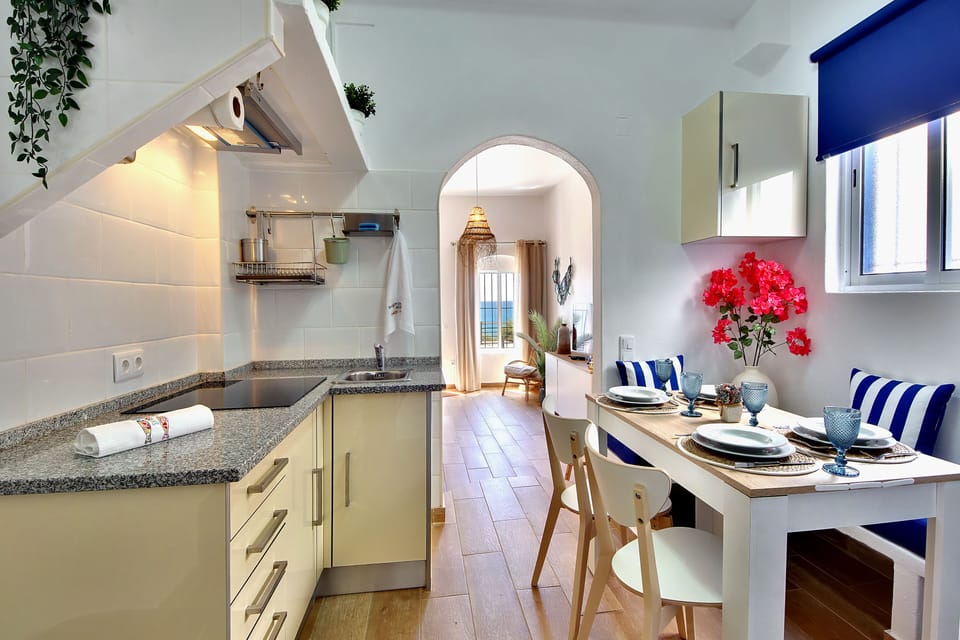 Villa, Beach View | Private kitchen | Fridge, microwave, oven, stovetop