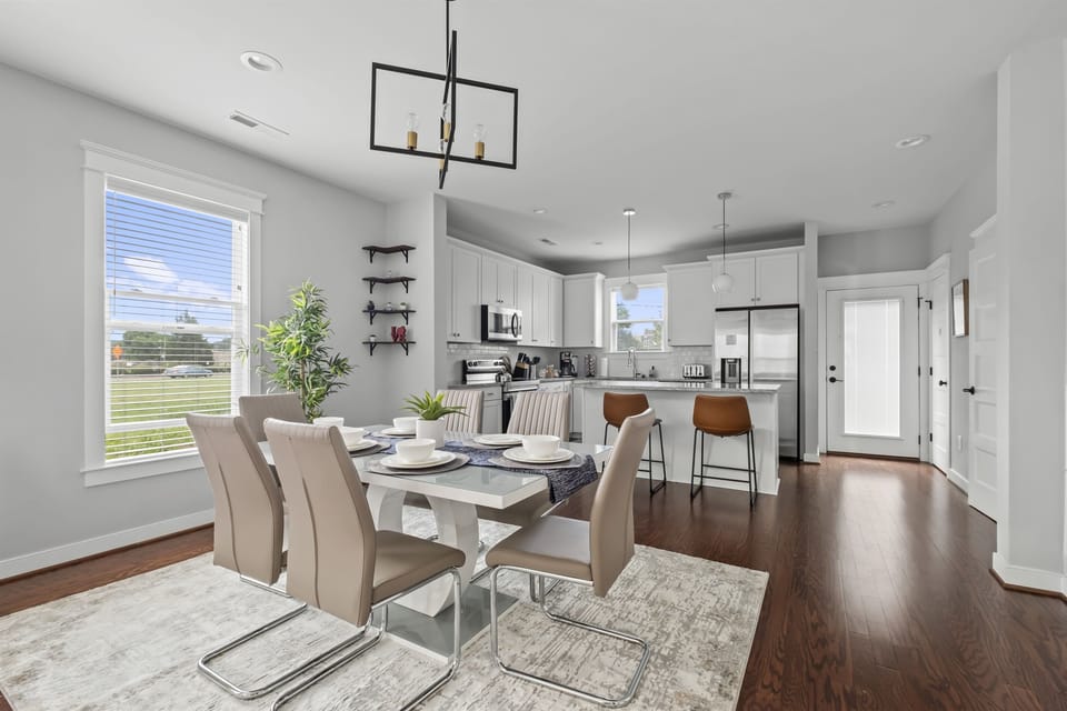 Experience the joy of shared meals on this welcoming dining table and create lasting memories.