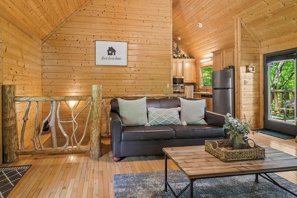 Whiskey Mountain's cozy living area
