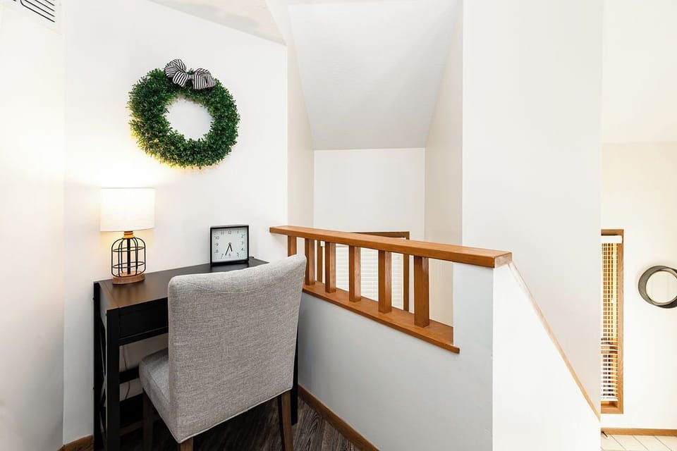 Work space with computer desk