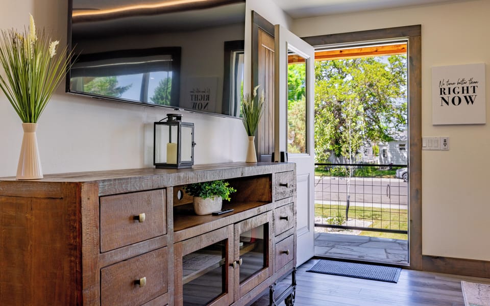 Lots of windows provide tons of natural sunlight.