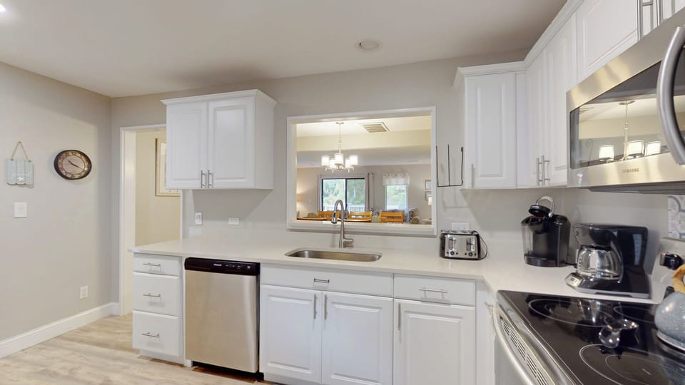 Kitchen with Pass-Through Window