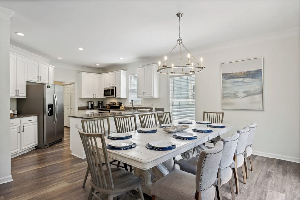 The home has recently undergone a stunning renovation where stylish coastal décor meets modern comforts for your worry-free vacation.