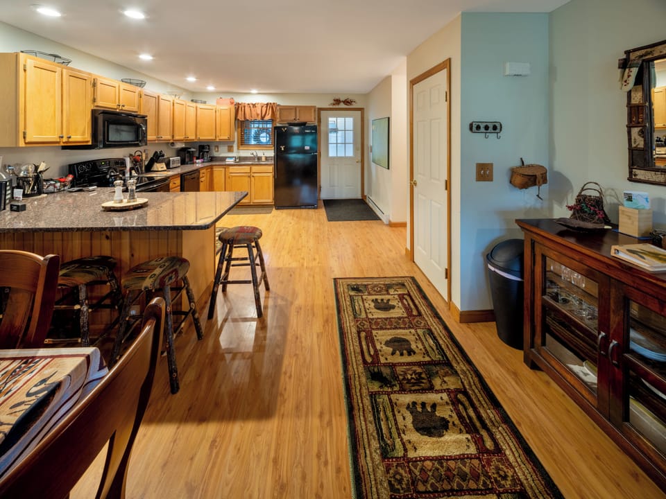 Another view of our very nice kitchen area and note how open it is!