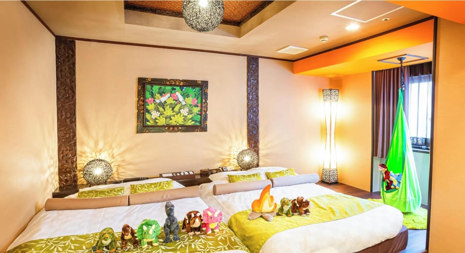 Family Hammock Room, 2 Double Beds, Non Smoking | Down comforters, in-room safe, blackout drapes, soundproofing