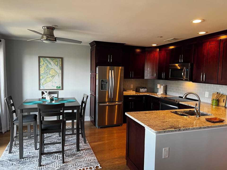 Kitchen and dining area