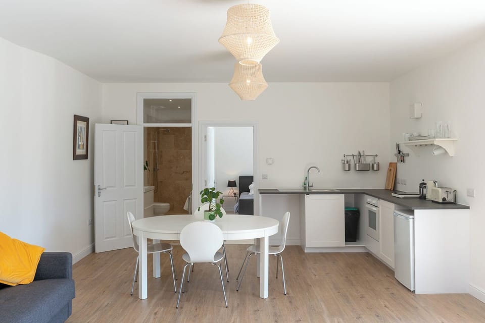 The warm, cozy living space
