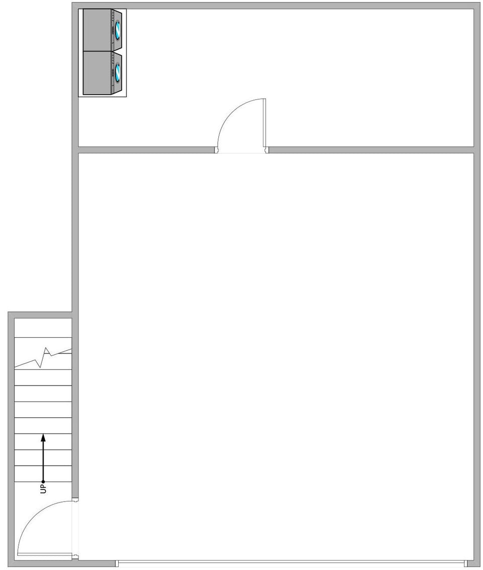 Downstairs floor plan