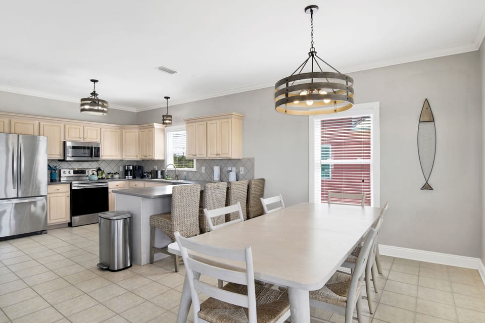 Coastal inspired kitchen decor