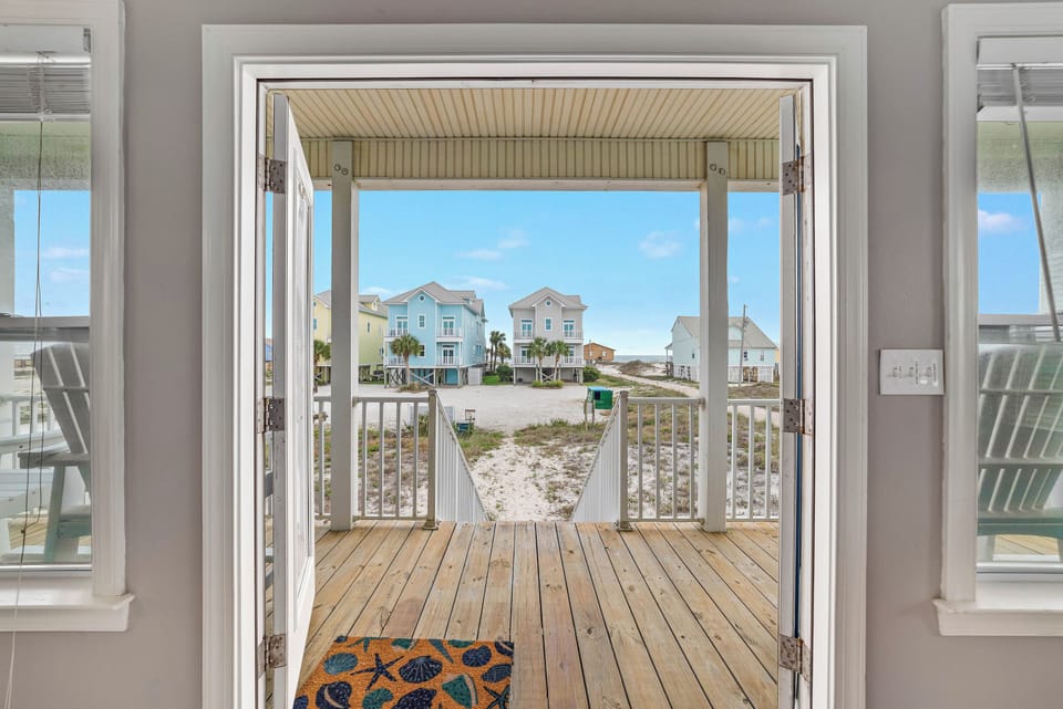 Gulf views can be seen right off the back porch :)