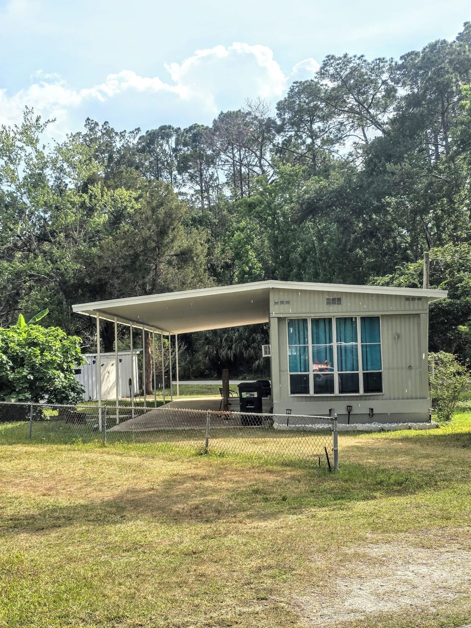 One side of the house.