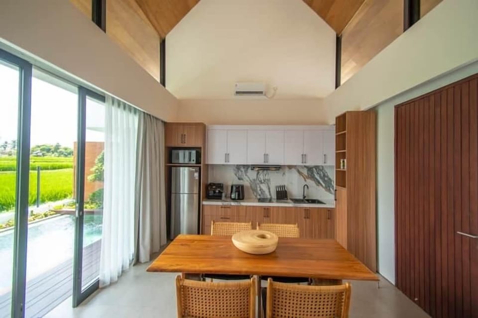 Living room and kitchen