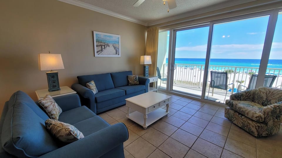 Gulf front living room